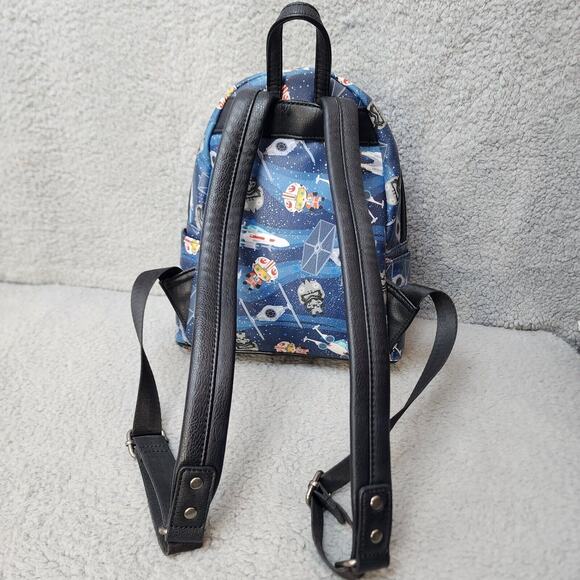 Loungefly Star Wars Mini Backpack Chibi Style X Wing and Tie Fighter NEW - Picture 14 of 14